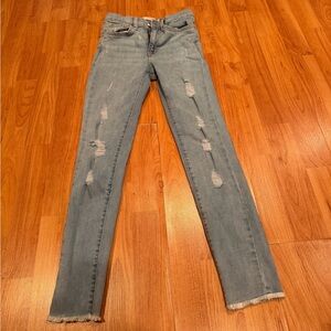 Levi's Light Blue Distressed Skinny Jeans